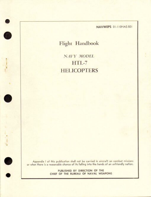 Flight Manual for the Bell Model 47 TH-13 OH-13 HTL HUL