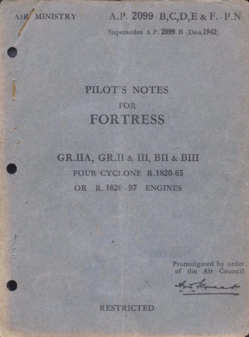Flight Manual for the Boeing B-17 Flying Fortress