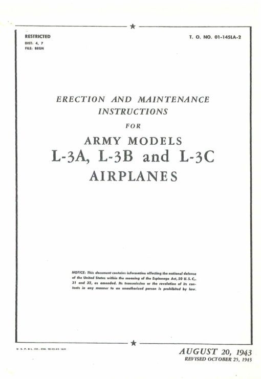 Flight Manual for the Aeronca L-3