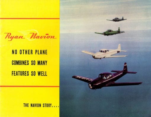 Flight Manual for the North American Navion and Ryan Navion