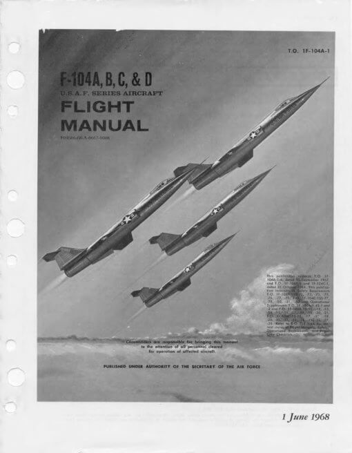 Flight Manual for the Lockheed F-104 Starfighter