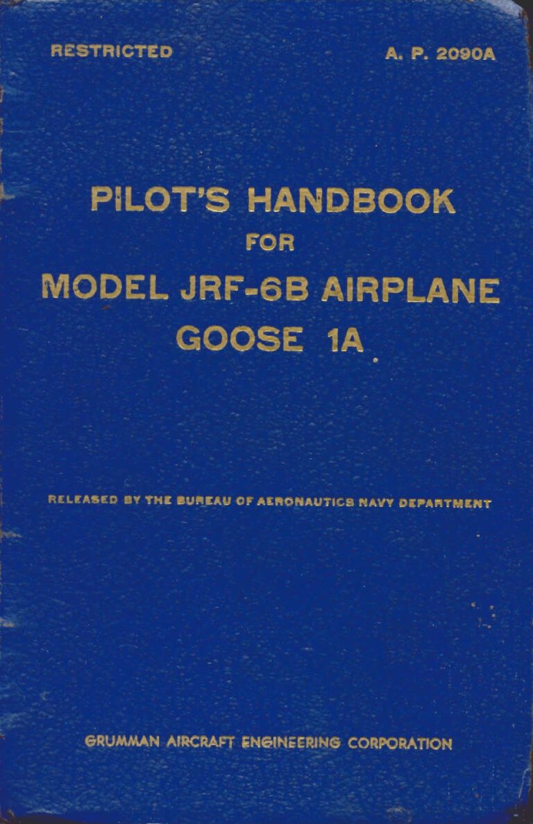 GRUMMAN G21 GOOSE (JRF, OA9) Flight Manuals