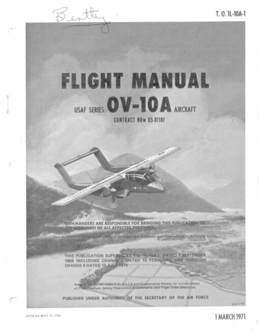 Flight Manual for the North American OV-10 Bronco