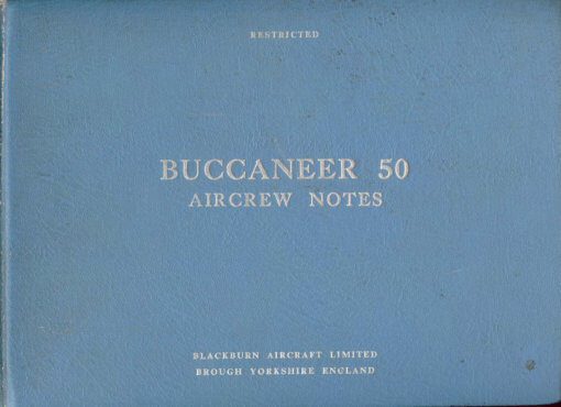 Flight Manual for the Blackburn Buccaneer