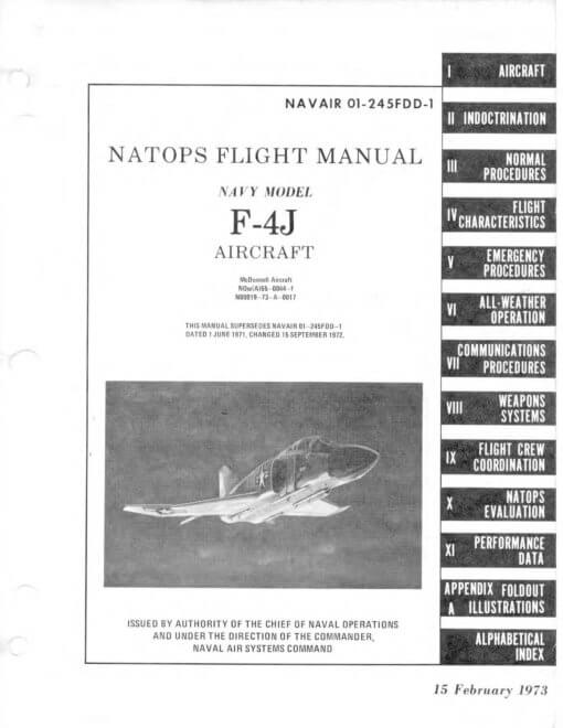 Flight Manual for the McDonnell-Douglas F-4 Phantom II