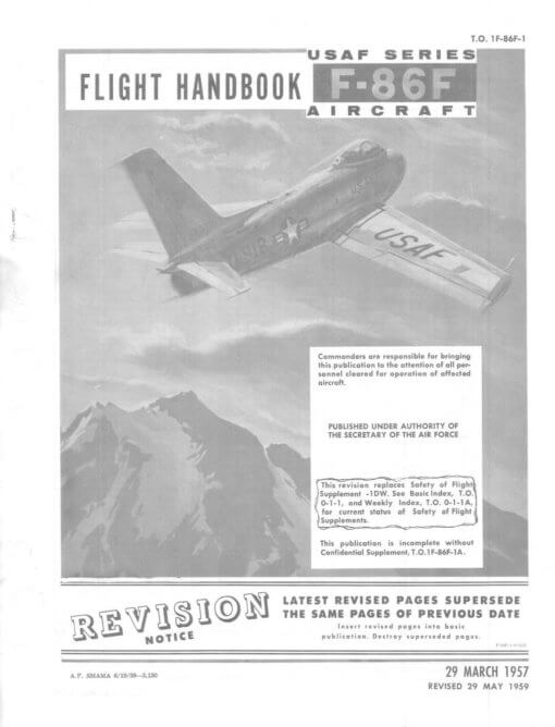 Flight Manual for the North American F-86 Sabre