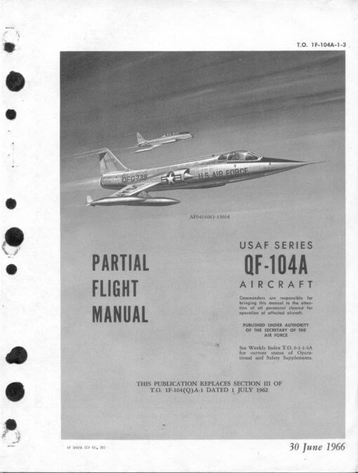 Flight Manual for the Lockheed F-104 Starfighter