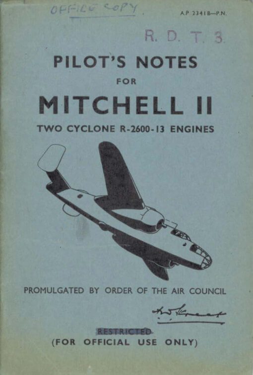 Flight Manual for the North American B-25 Mitchell