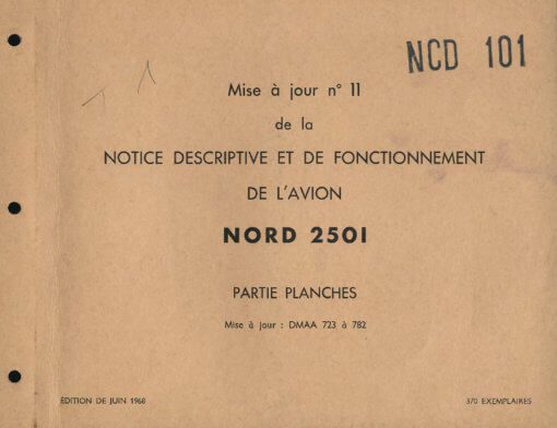 Flight Manual for the Nord 2501 Noratlas