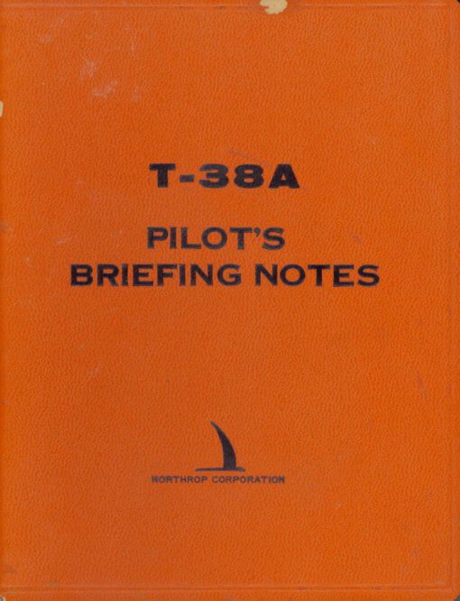 Flight Manual for the Northrop T-38 Talon