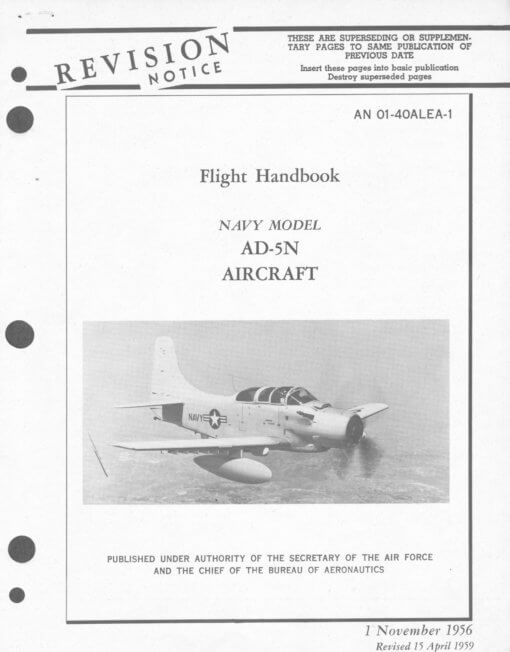 Flight Manual for the Douglas AD Skyraider