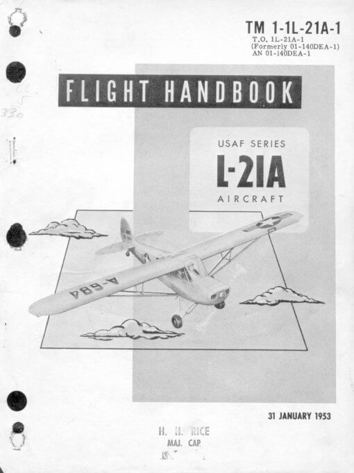 Flight Manual for the Piper Cub Super Cub L-4 L-21 NE-1