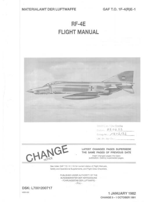 Flight Manual for the McDonnell-Douglas F-4 Phantom II