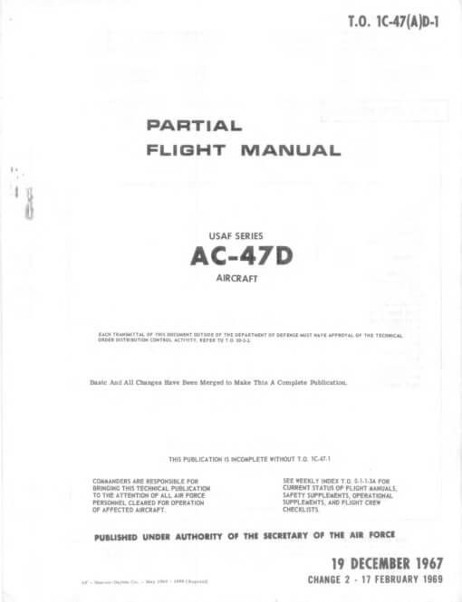 Flight Manual for the Douglas DC-3 C-47 Dakota