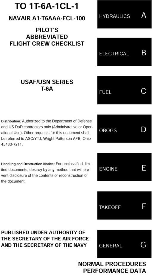 Flight Manual for the Beechcraft T-6 Texan II