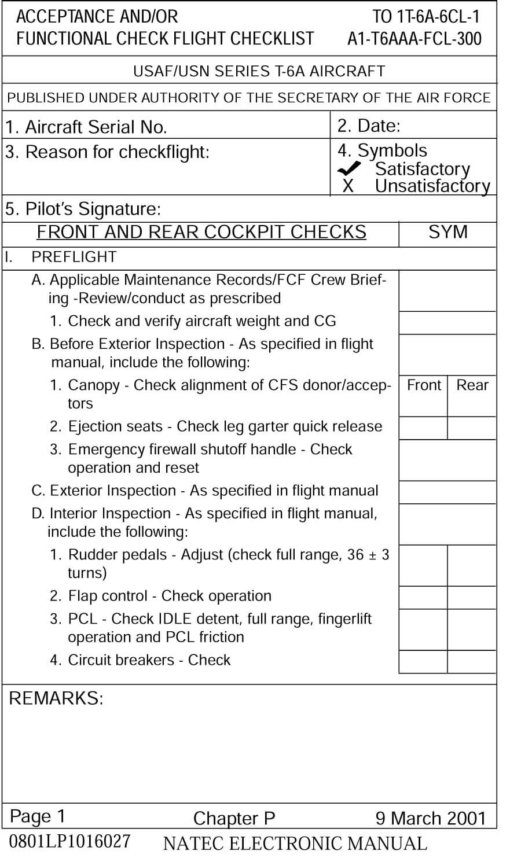 Flight Manual for the Beechcraft T-6 Texan II