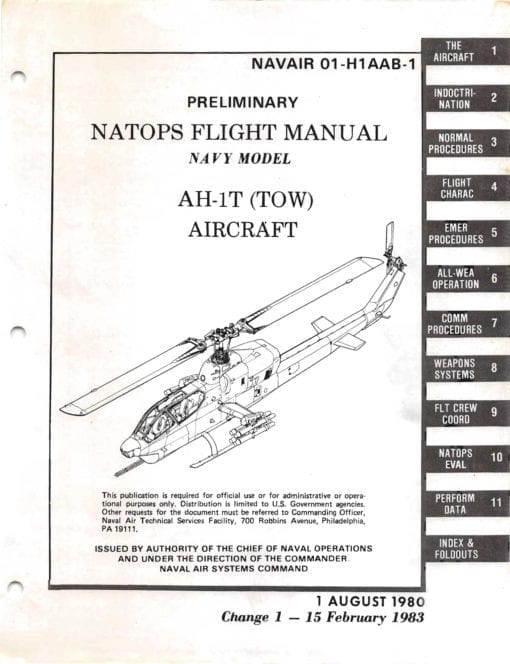 Flight Manual for the Bell AH-1 Hueycobra