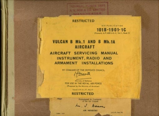 Flight Manual for the Avro Vulcan