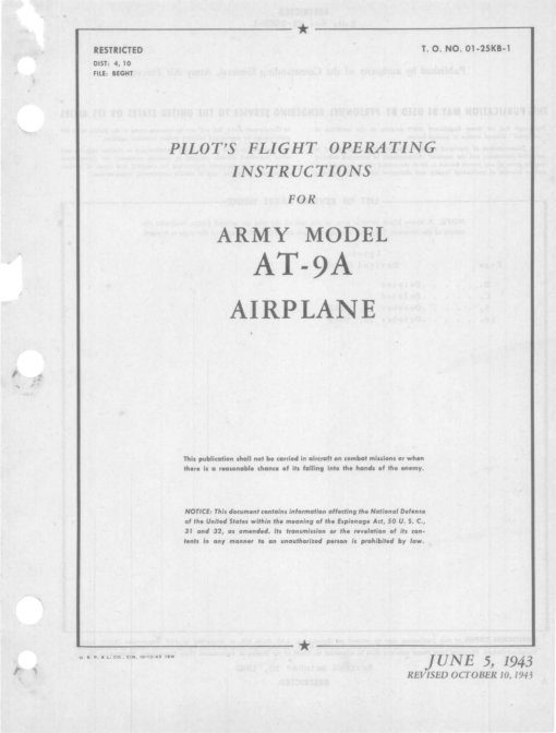 Flight Manual for the Curtis AT-9 Jeep