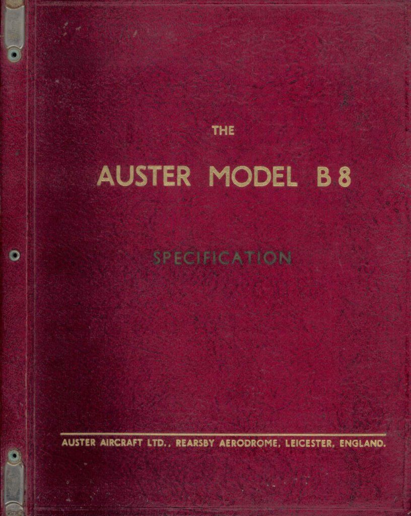 AUSTER B.8 AGRICOLA Flight Manuals
