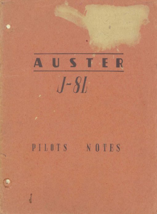 Flight Manual for the Auster