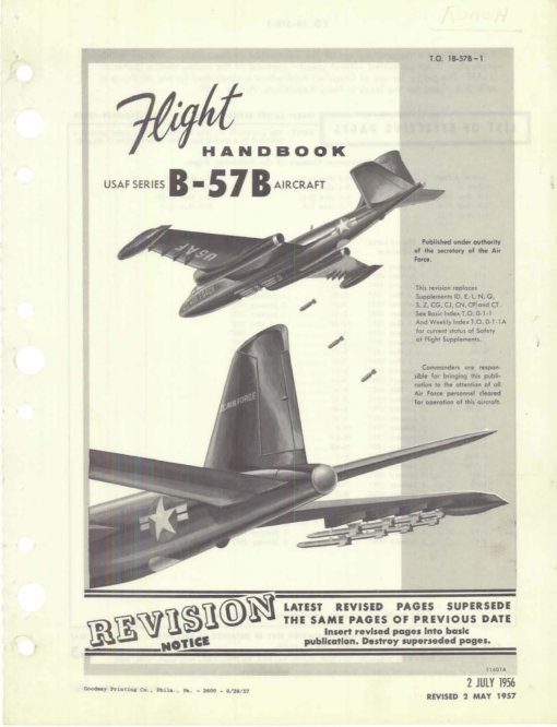 Flight Manual for the Martin B-57 Canberra