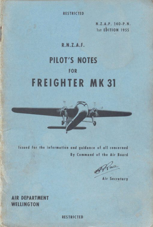 Flight Manual for the Bristol 170 Freighter