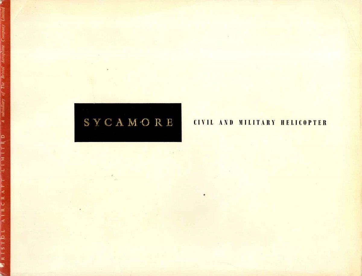 Flight Manual for the Bristol Type 171 Sycamore helicopter