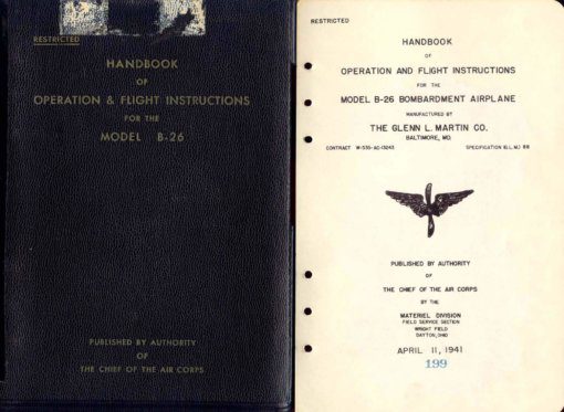 Flight Manual for the Martin B-26 Marauder