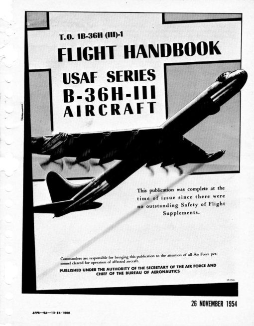Flight Manual for the Convair B-36 Peacemaker