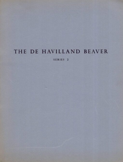 Flight Manual for the De Havilland Canada DHC-2 Beaver