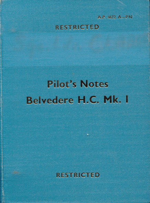 Flight Manual for the Bristol Belvedere