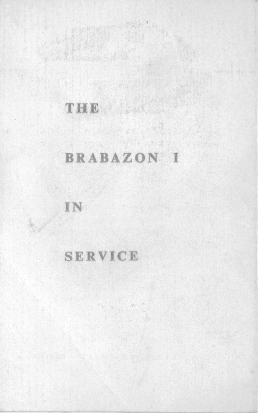 Flight Manual for the Bristol 167 Brabrazon