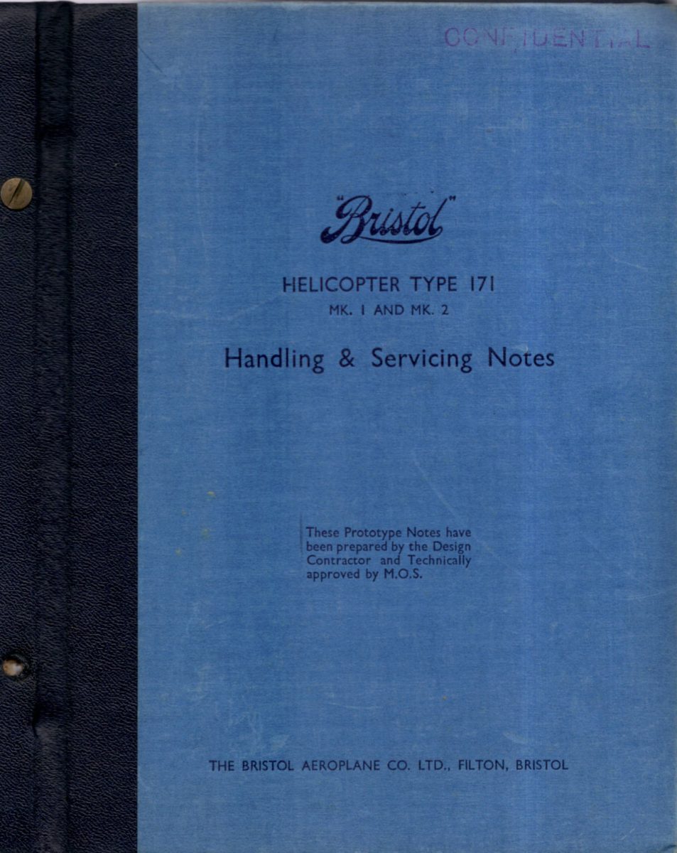 Flight Manual for the Bristol Type 171 Sycamore helicopter