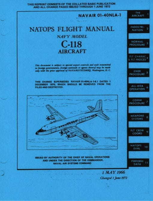 Flight Manual for the Douglas DC-6 and C-118