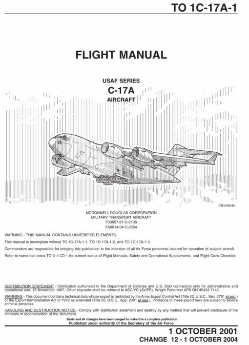 Flight Manual for the Boeing C-17 Globemaster III