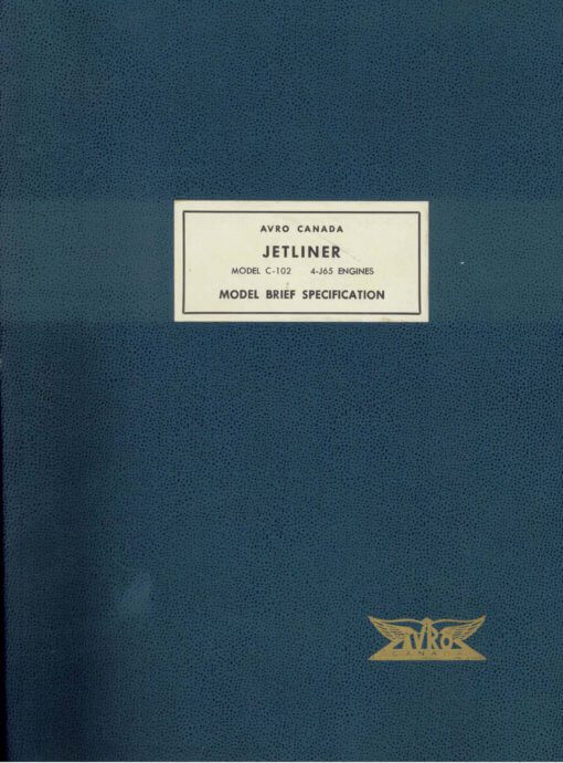 Flight Manual for the Avro Canada C.102 Jetliner