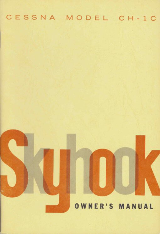 Flight Manual for the Cessna CH-1C Skyhook