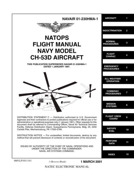 Flight Manual for the Sikorsky H-53 Sea Stallion