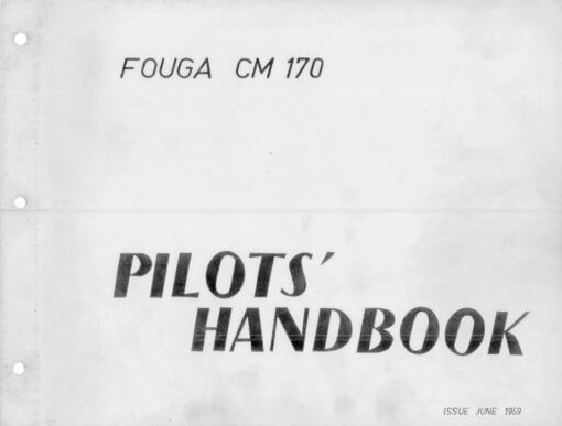 Flight Manual for the Potez Air Fouga CM170 Magister