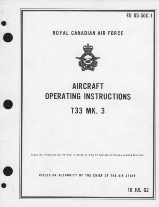 Flight Manual for the Canadair CL-41 CT-114 Tutor