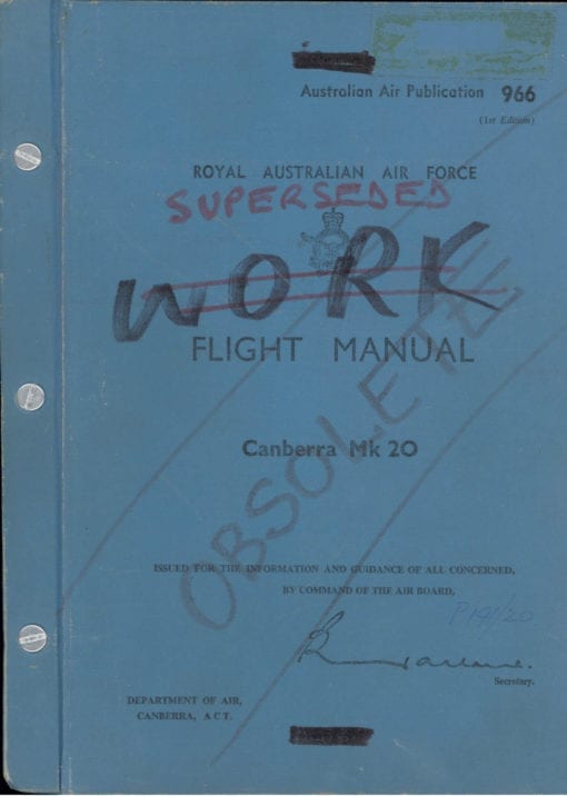 Flight Manual for the English Electric Canberra