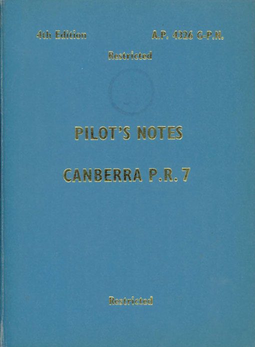 Flight Manual for the English Electric Canberra