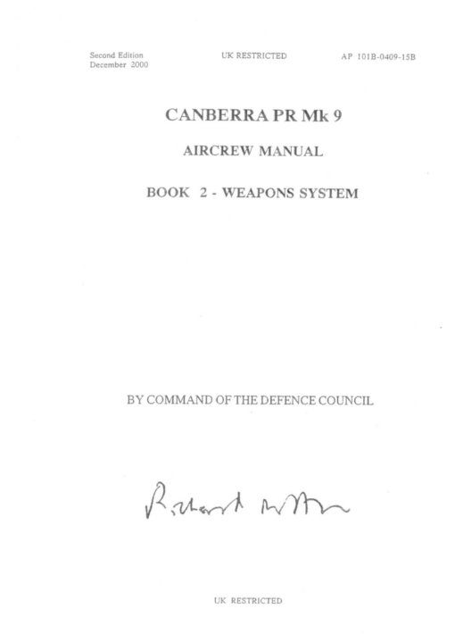 Flight Manual for the English Electric Canberra