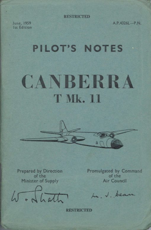 Flight Manual for the English Electric Canberra