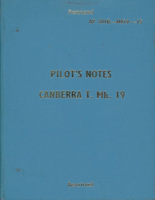 Flight Manual for the English Electric Canberra