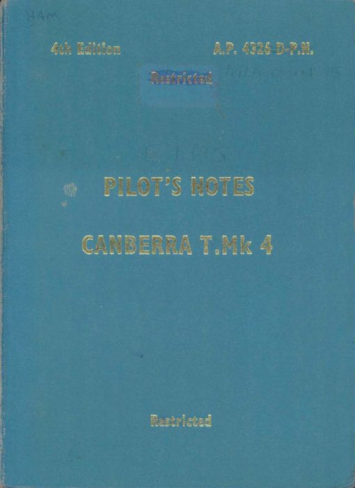 Flight Manual for the English Electric Canberra