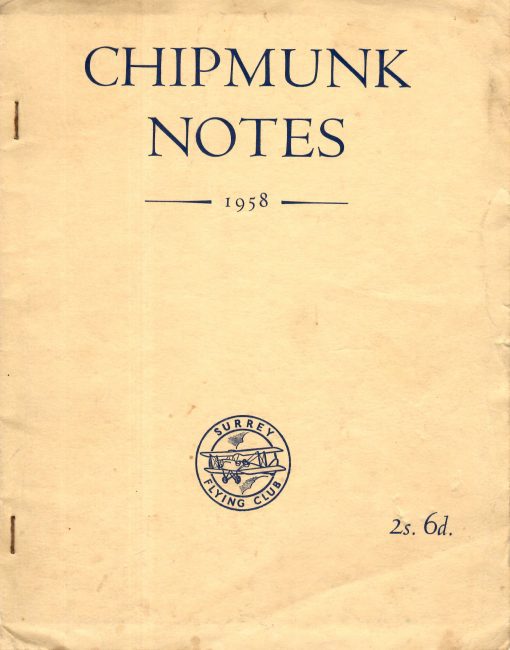 Flight Manual for the De Havilland Canada DHC-1 Chipmunk