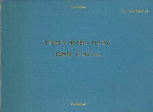 Flight Manual for the De Havilland DH106 Comet