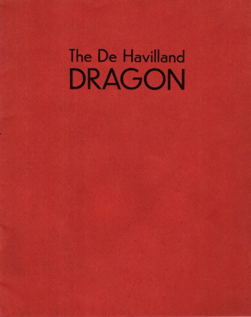 Flight Manual for the De Havilland DH84 Dragon